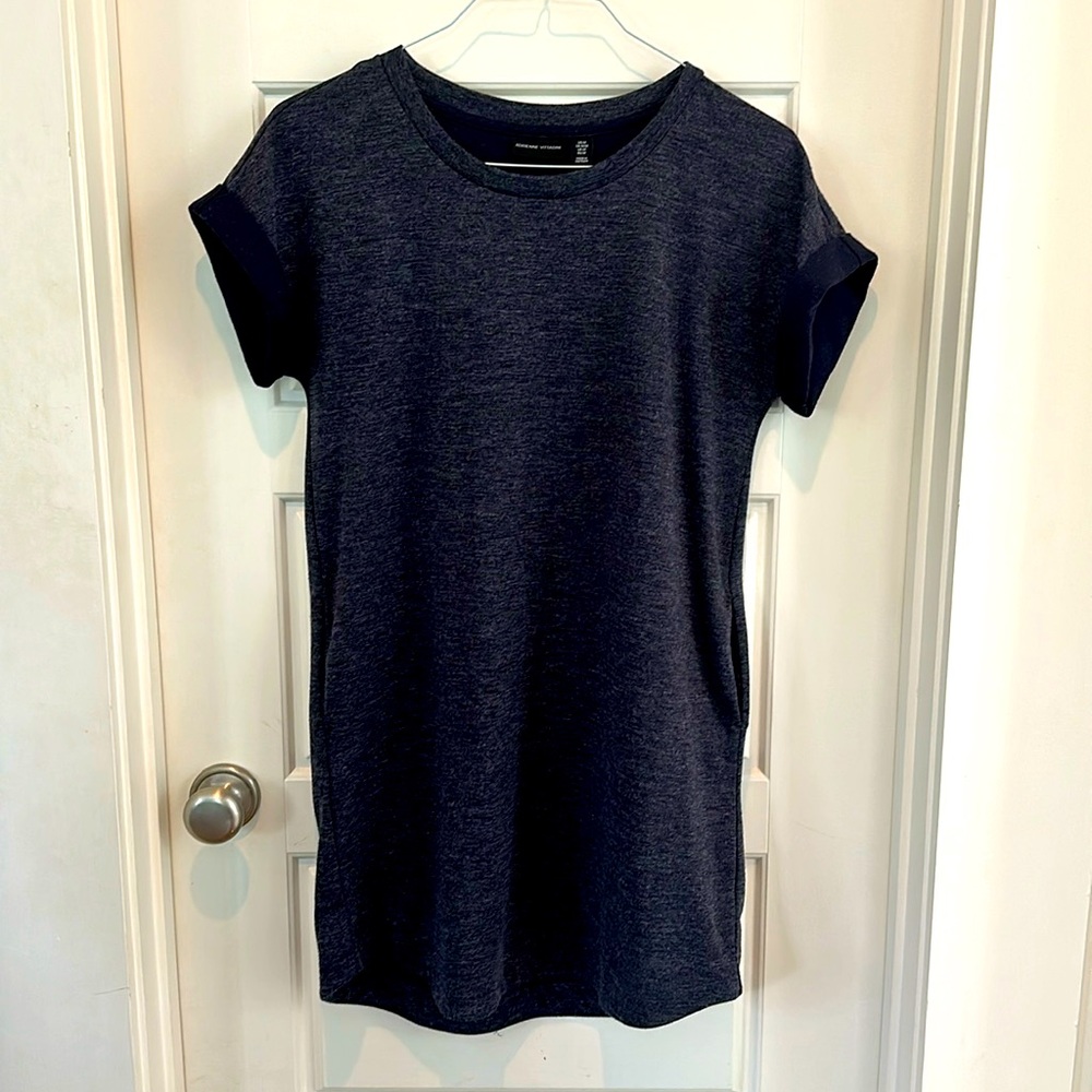 Adrienne Vittadini Navy Blue T-Shirt Dress